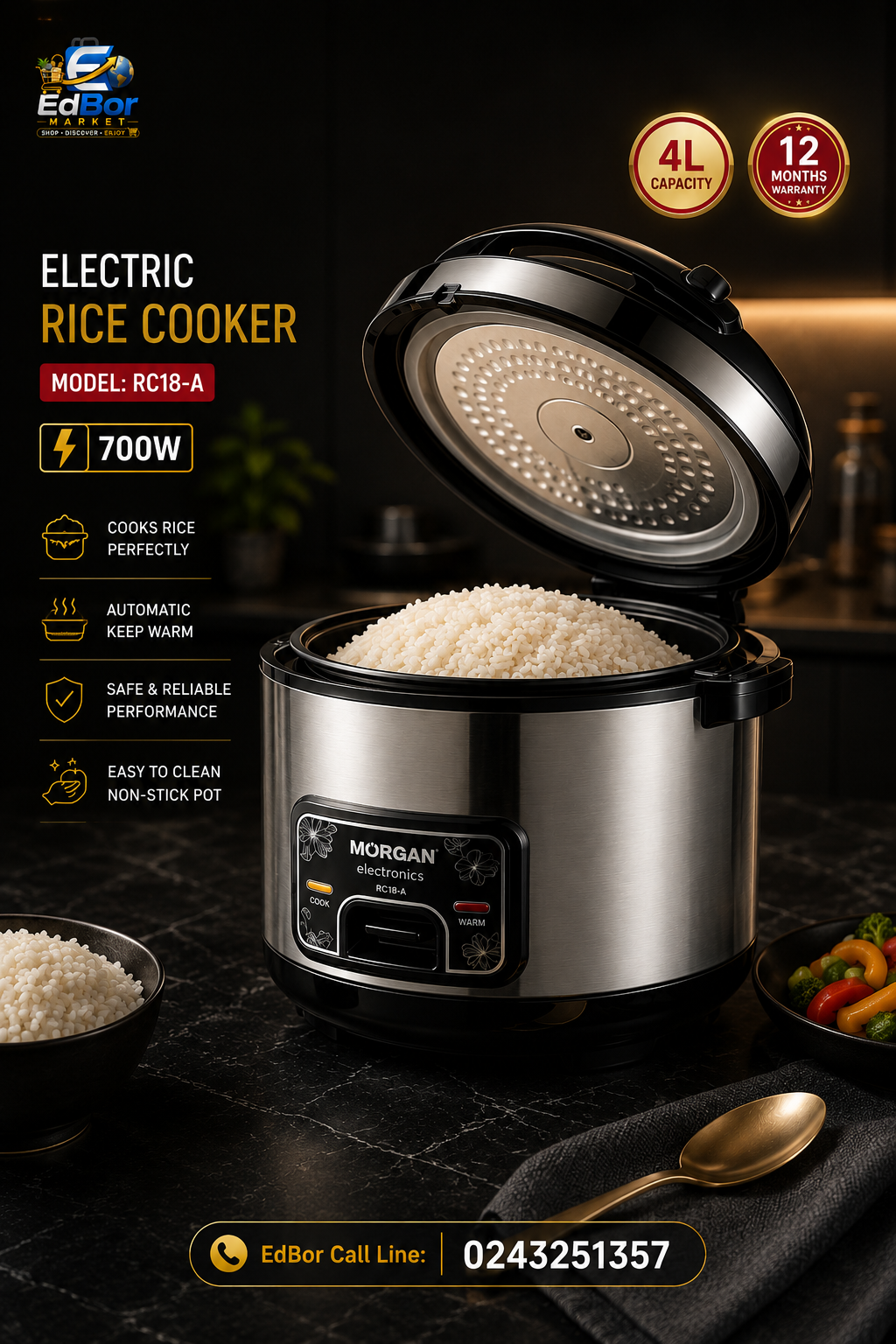4L Rice Cooker
