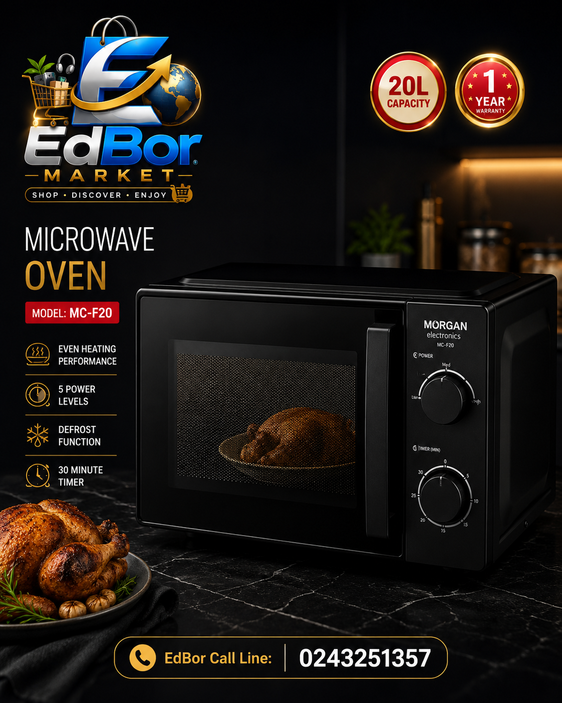 20L Microwave Oven