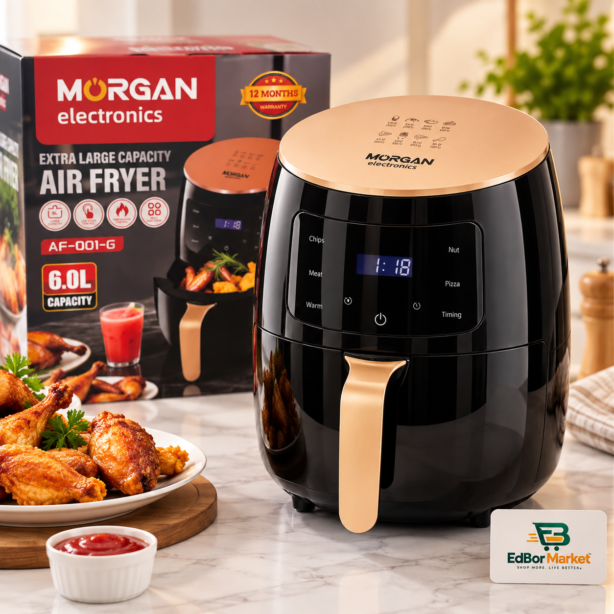 Air Fryer AF-001 G (Golden)